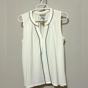 H&M Sleeveless white dress blouse